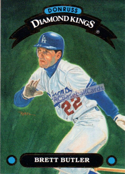 1992 Brett Butler, Dodgers, 1 Donruss Insert #DK-18, #B11899
