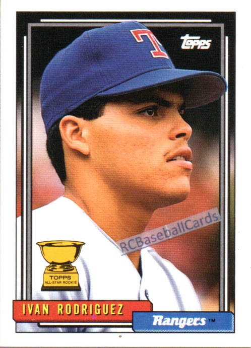 1992 Texas Rangers Baseball Trading Cards - Baseball Cards by ...