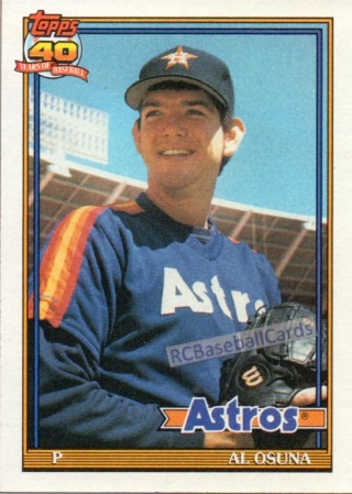 1991 Houston Astros Baseball Trading Cards - Baseball Cards by  RCBaseballCards
