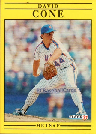 David Cone - New York Mets (MLB Baseball Card) 1991 Fleer Ultra # 213 –  PictureYourDreams