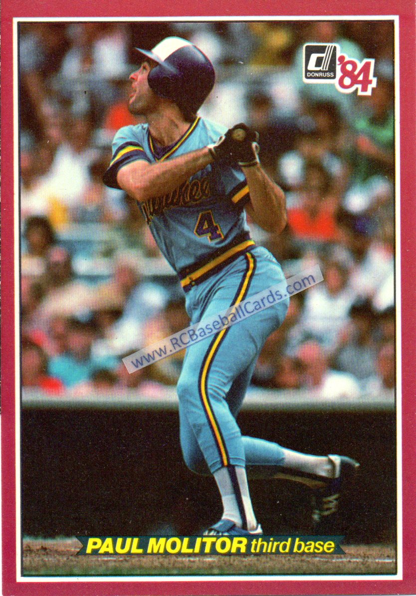 1984 Milwaukee Brewere Baseball Trading Cards - Baseball Cards by  RCBaseballCards