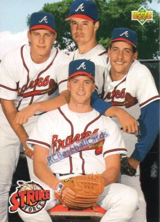 1993 Upper Deck #166 Deion Sanders VG Atlanta Braves - Under the