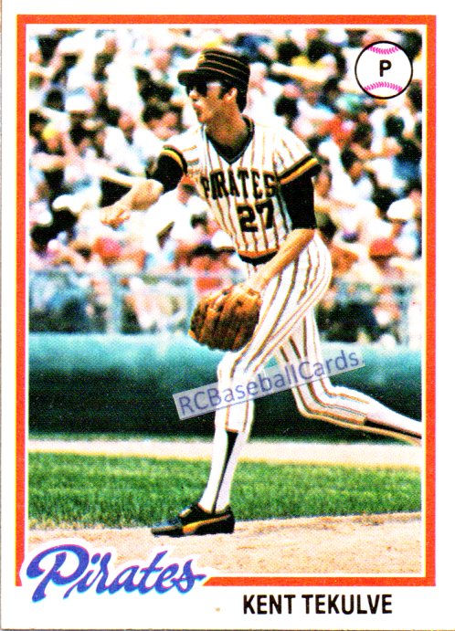  Baseball MLB 1981 Topps #695 Kent Tekulve Pirates :  Collectibles & Fine Art