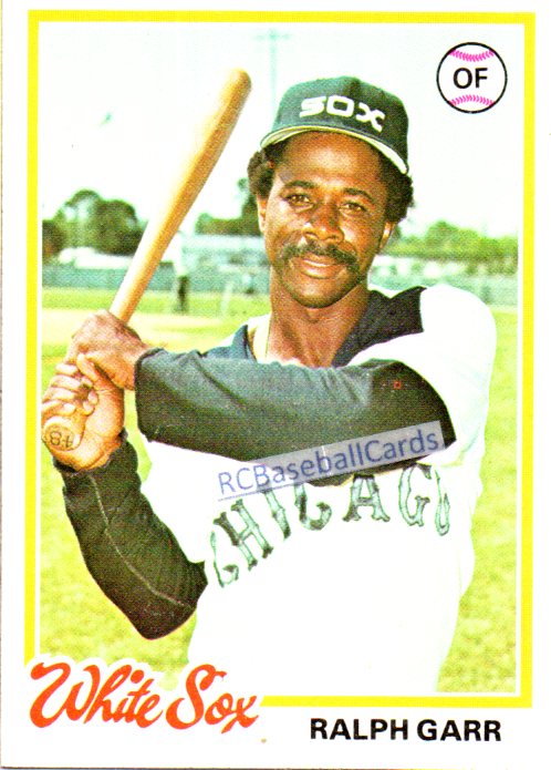  1980 Topps # 272 Ralph Garr Chicago White Sox (Baseball Card)  NM White Sox : Collectibles & Fine Art